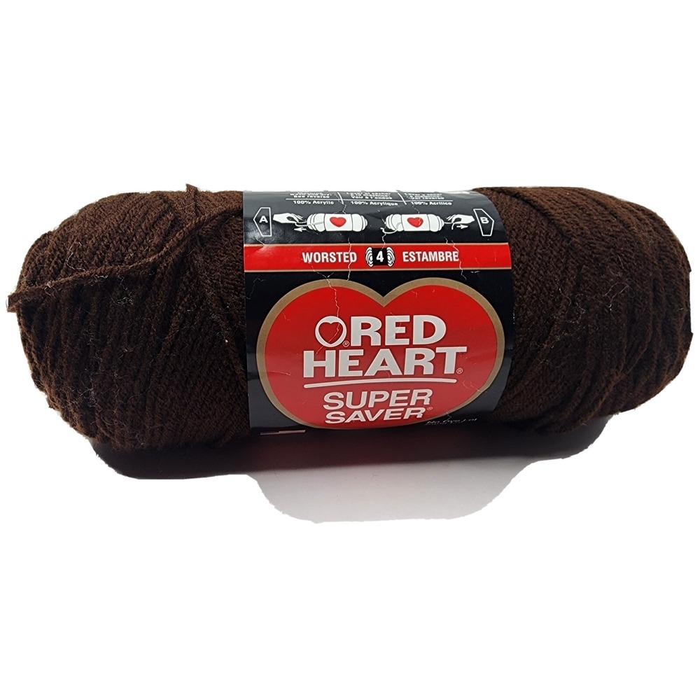 Red Heart Super Saver Yarn-Coffee Cafe, E300-365, 7oz, 364 yds, 4 Worsted-New
